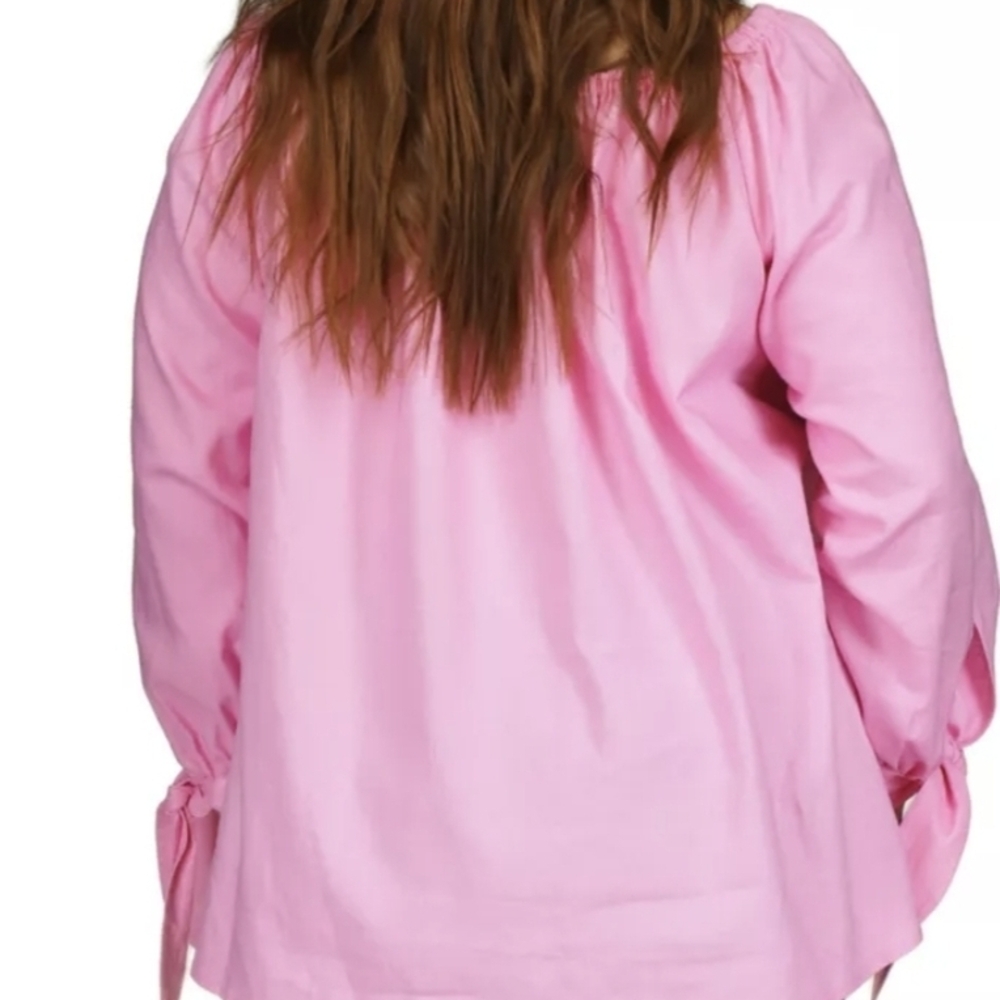 Michael Kors Pink Off-Shoulder Blouse Size 0X New Without Tags - Picture 2 of 9